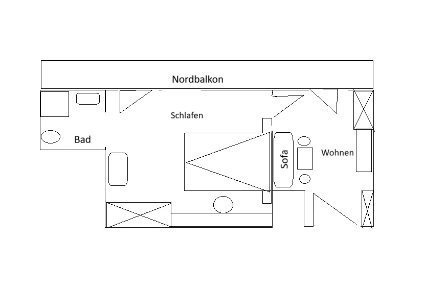 Grundriss Suite Hohe Rams Ramsau Sporthof Austria